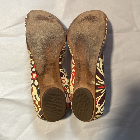 Emilio Pucci Leather Ballet Flats Classic Print - Picture 12 of 15